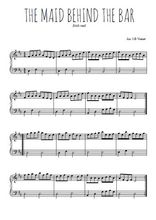 Téléchargez l'arrangement pour piano de la partition de irlande-the-maid-behind-the-bar en PDF